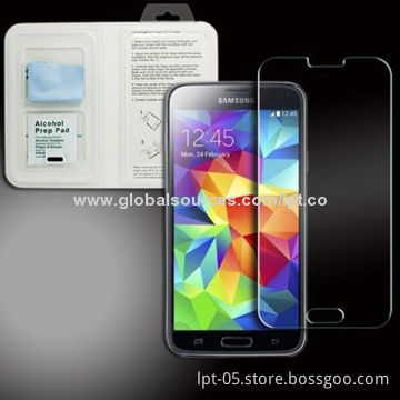 Sample Free Premium Tempered Real Glass Screen Protector Film for Samsung Galaxy S5 for Promotions